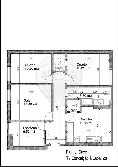 Apartamento T3 para arrendamento