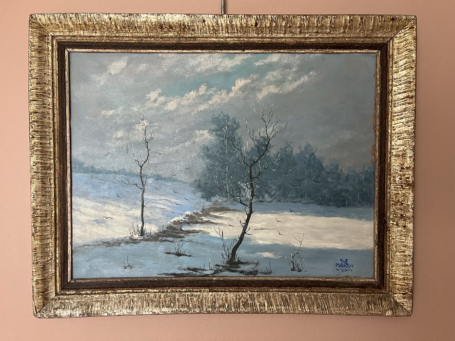 Картина маслом Густав С. Маран «Тіні холодної тиші» 1934 р. — чеський