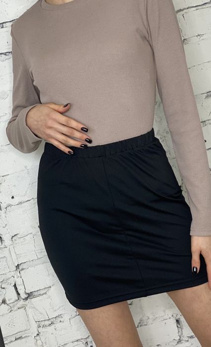 Тепла трикотажна спідничка міні Vovk