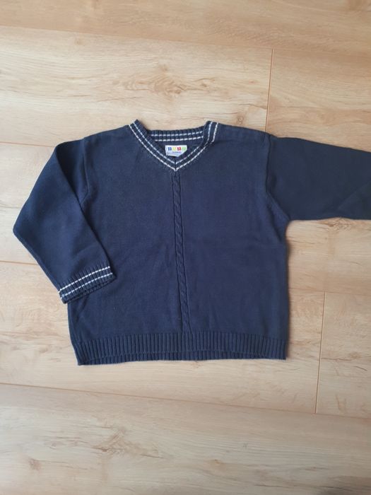 R.86 sweterek chłopięcy granatowy