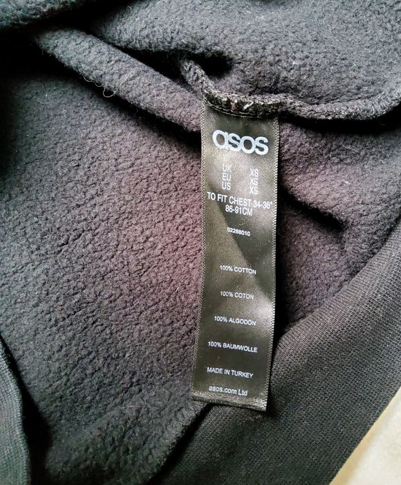 Asos - czarna prosta bluza z nadrukiem Love Hate