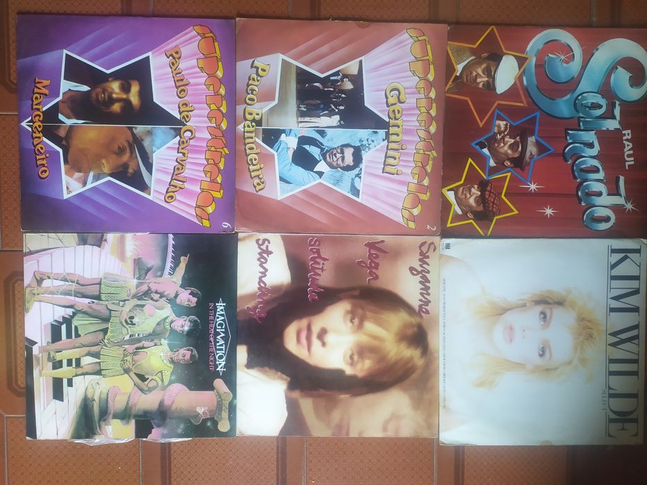 Seleção de discos em vinil