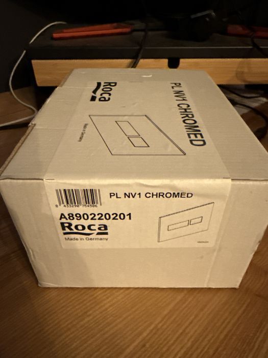 Roca Duplo Nova przycisk spłukujący do WC chrom błyszczący