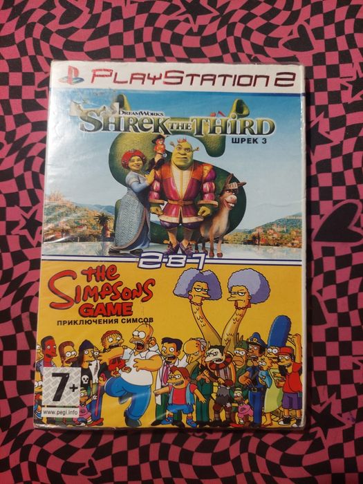 Диск плейстейшн 2 шрек+сімпсони