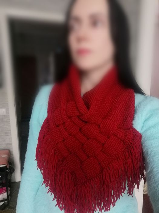 Снуд в'язаний на шию