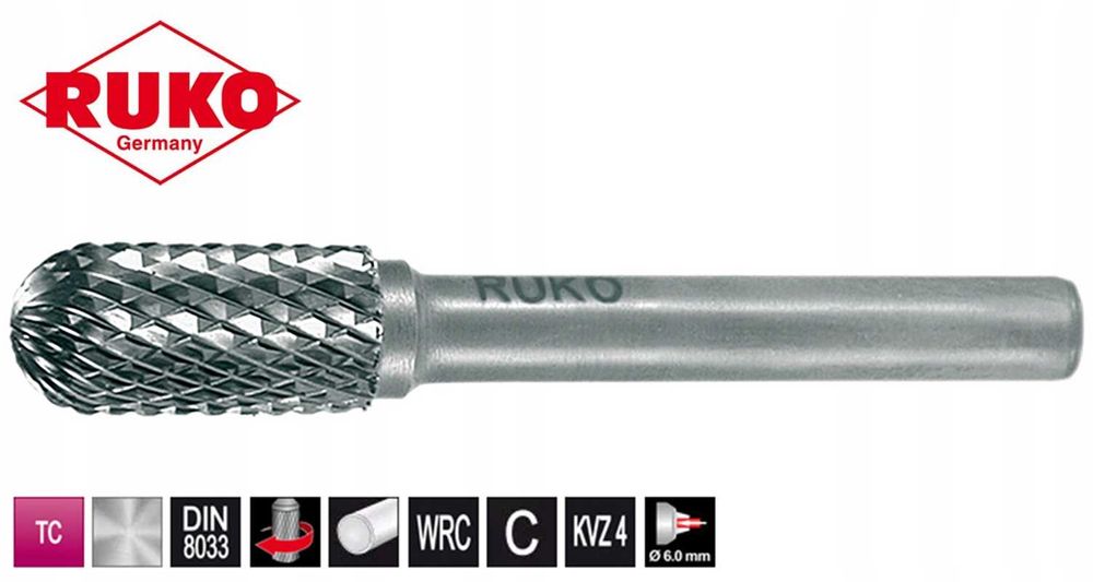 Frez rotacyjny 12mm WRC kulisto-walcowy RUKO