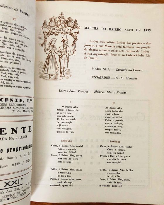 Livro das Festas de Lisboa 1955 muito raro