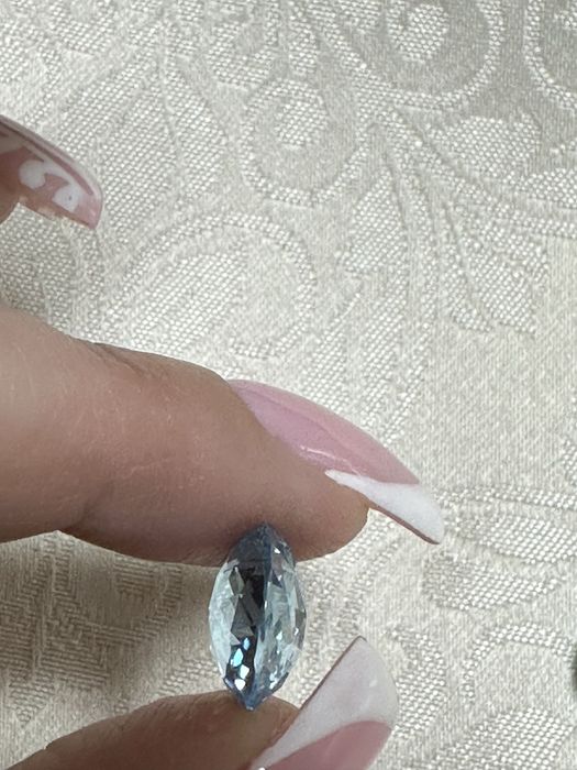 Топаз блакитний круглий