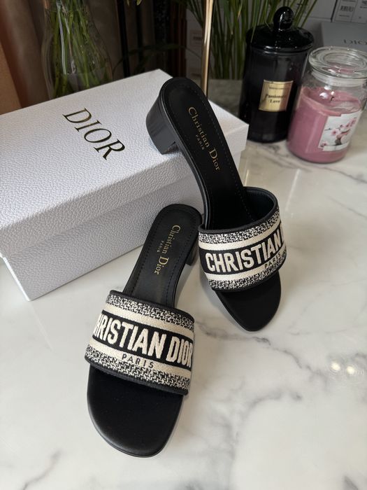 Klapki Dior Dway Heeled black
