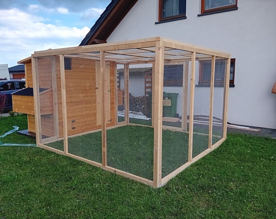 Kurnik na 10/ 12 kur z wolierą ocieplany