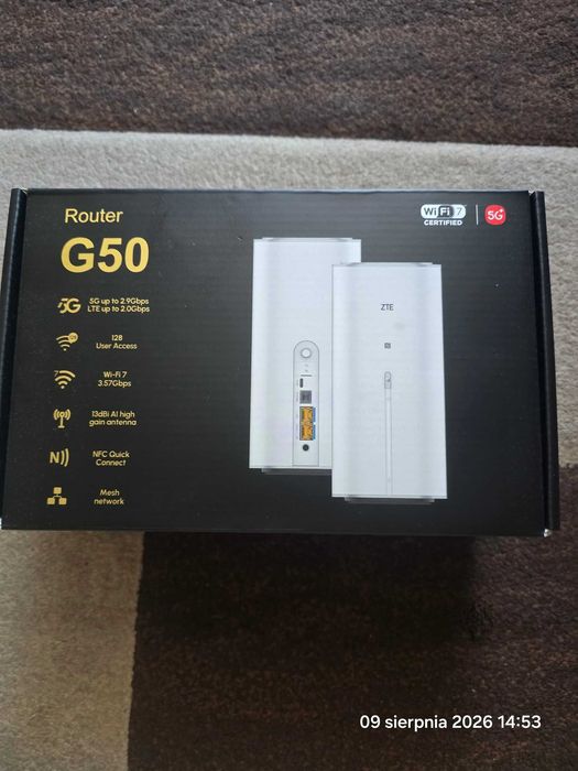 ZTE G50 5G Wifi7 Nfc