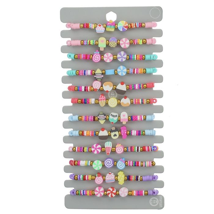 Pulseira/tornozeleira com gelados e doces para as meninas