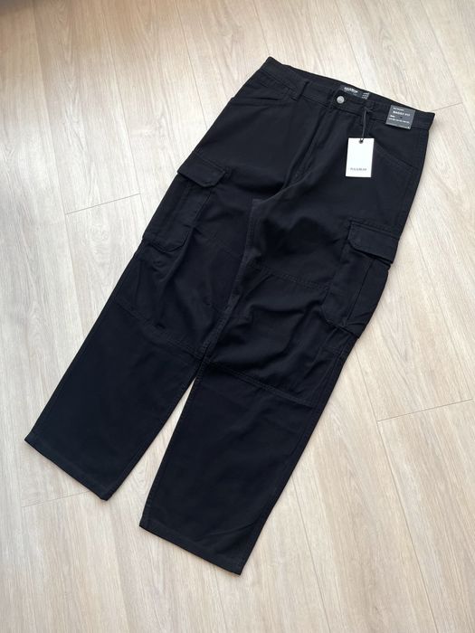 Широкі Штани Pull&Bear Baggy Fit Оригінал Широкие Нові Брюки Черные