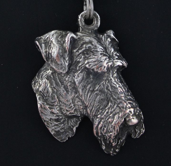Airedale Terrier naszyjnik posrebrzany Art-Dog