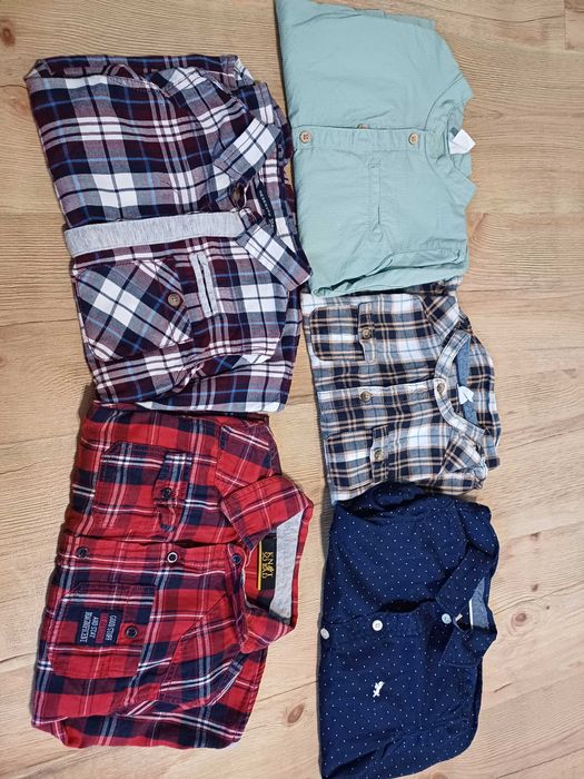 Koszule chłopięce 92 h&m 104 reserved 5 sztuk