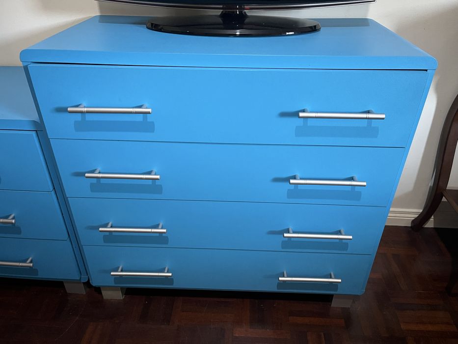 Conjunto Móveis Azuis