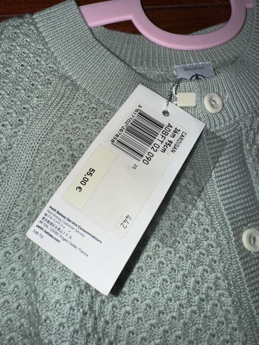 Дитячий кардиган Petit Bateau, р.36м (95см), новий з біркою