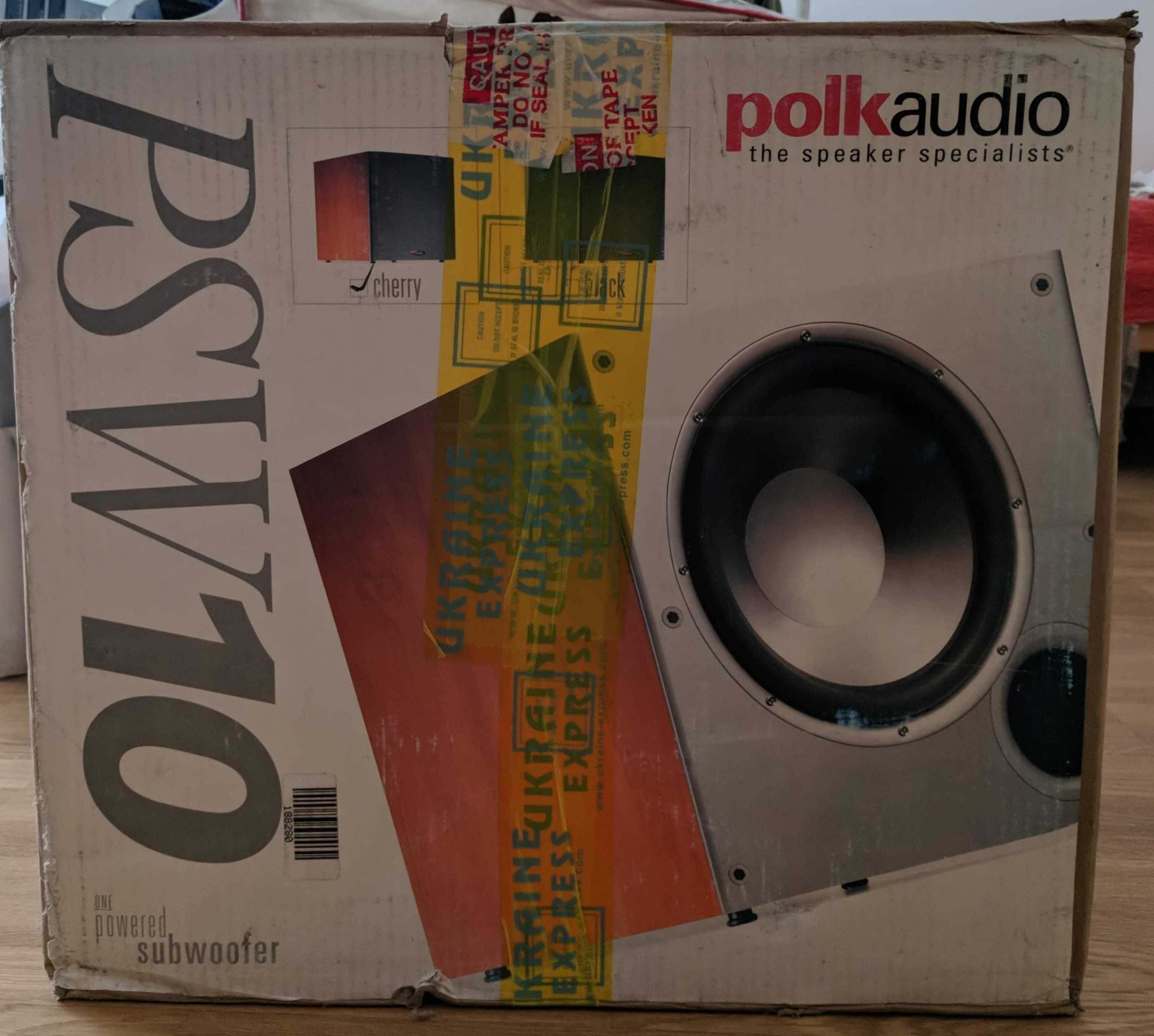 Polk audio sales psw10 cherry
