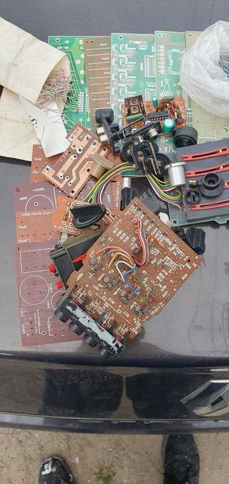 zestaw elektroniki PRL