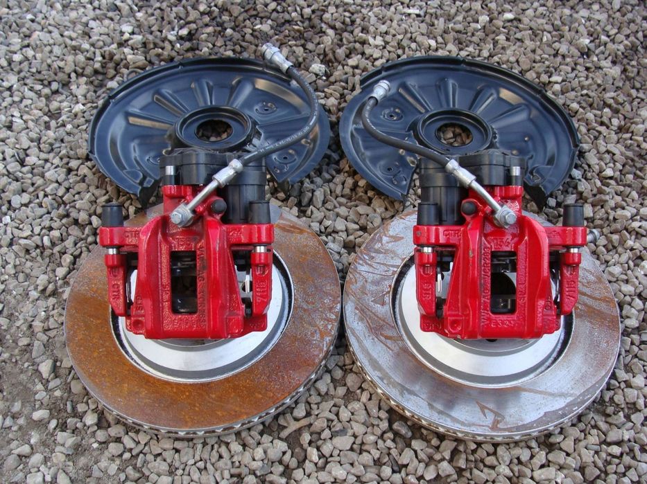 zaciski tarcze klocki osłony przód 310mm audi vw seat skoda 2024r gti