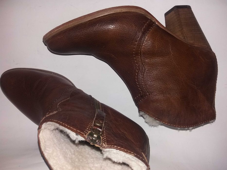 Jigsaw ботинки казаки женские рыжие р.38 Англия