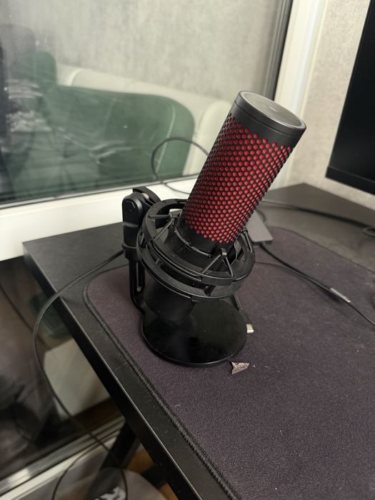 Мікрофон до комп'ютера дротовий HyperX QuadCast 2 S Black RGB (9A273AA)
