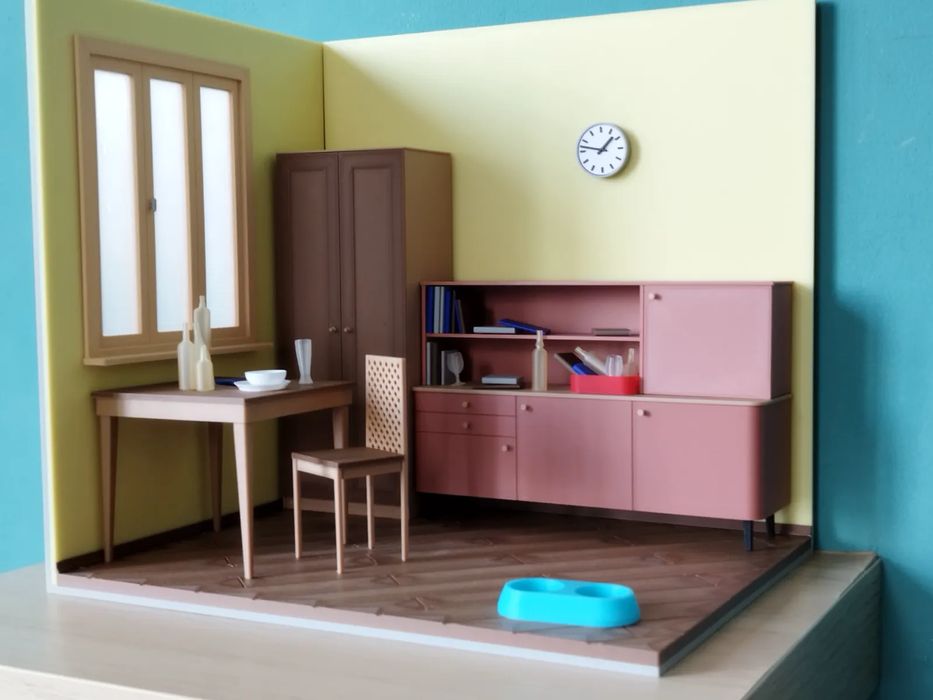O Quarto do Solteiro - Diorama 1/12