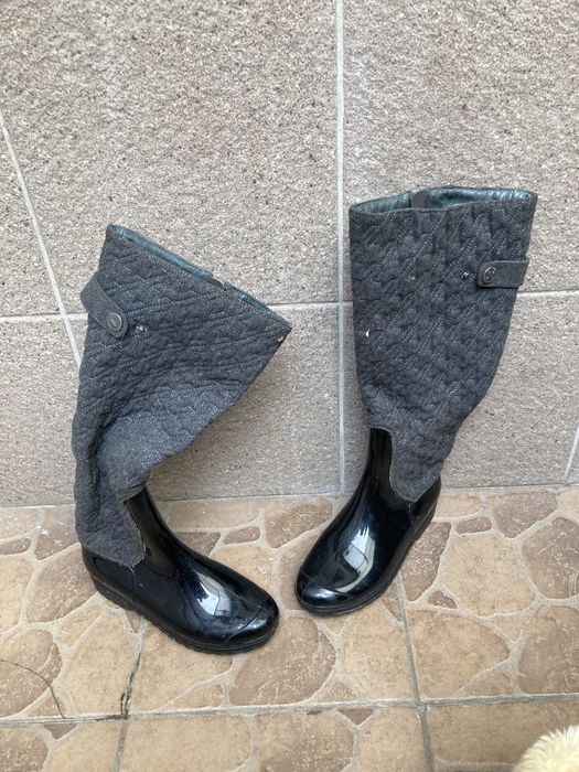 Kalosze Damskie z materiałem wysoki z RESERVED rozm 38