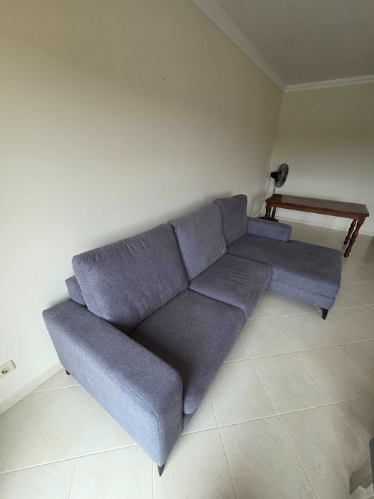 Sofá 3 lugares com chaise longue