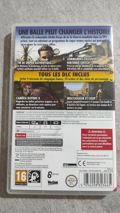 Jogos Nintendo Switch Sniper Elite 3