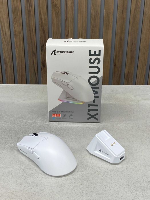 ‼️ОРИГІНАЛ Ігрові мишки Attack Shark бездротові з зарядними станціями