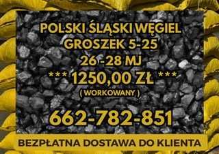 POLSKI WĘGIEL : GROSZEK 5-25, 26-28MJ - Transport Gratis !