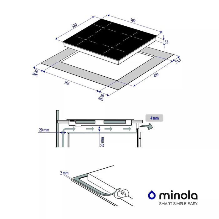 Варильна поверхня індукційна MINOLA MI 6042 GBL