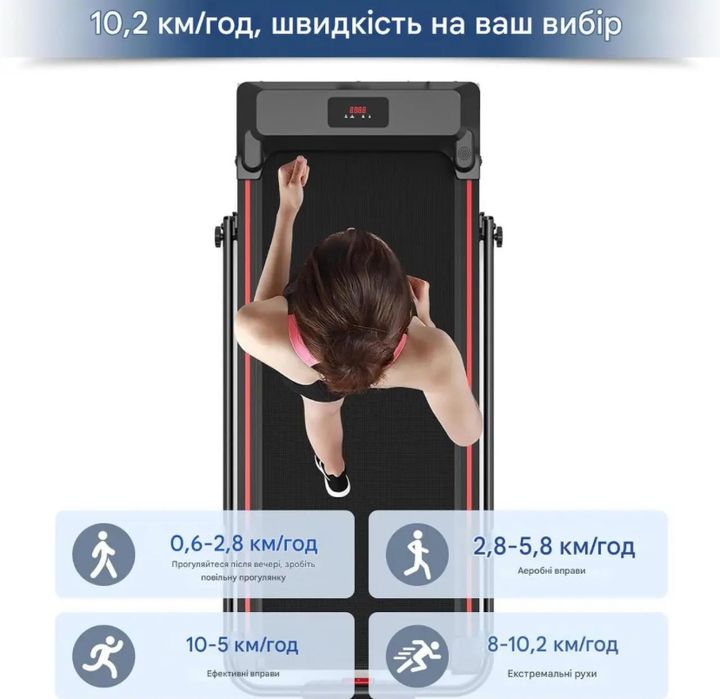 Бігова доріжка sperax walking pad 10км/год/150кг/ нова бігова доріжка