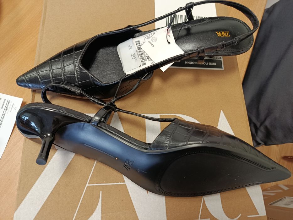 Туфлі слінгбекі kitten hill Zara нова колекція в упаковці з бірками