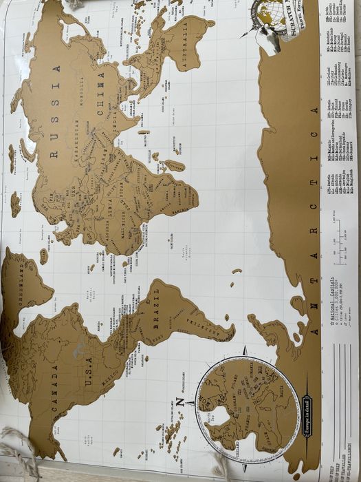Mapa mundo raspadinha