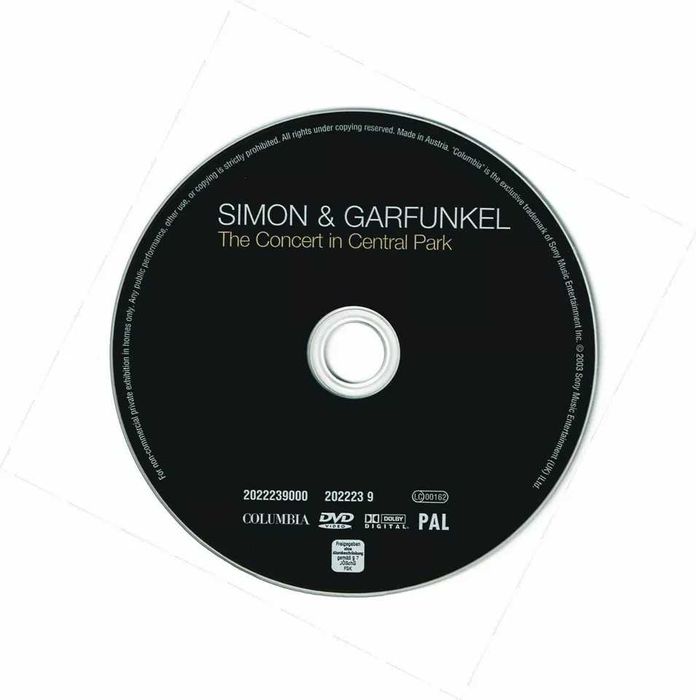 Simon and Garfunkel - Tthe concert in CENTRAL PARK DVD