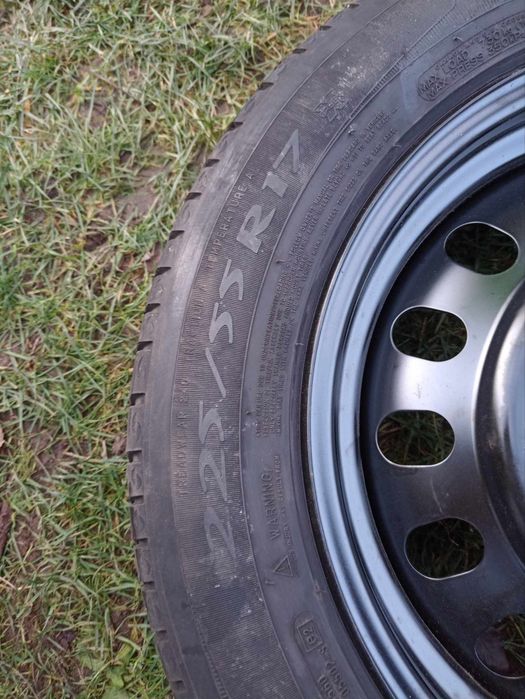Koło 17 225/55 nowa felga stalowa 5x108