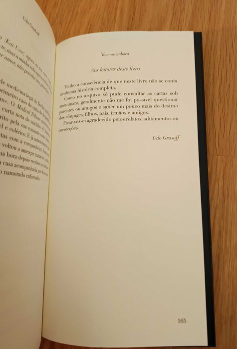 Vou-me embora - Cartas de suicidas (Udo Grashoff)