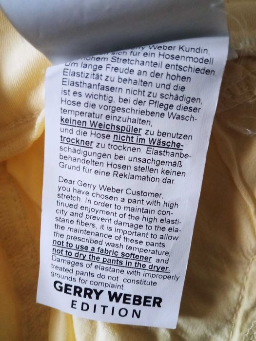 Gerry Weber Roxy spodnie 6/8 elastyczne  r 42R pas 84-90