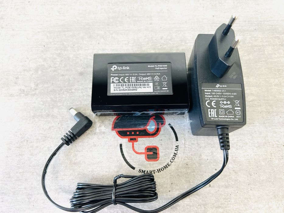 АКЦІЯ Гигабитный PoE адаптер TP link инжектор блок питания для камеры