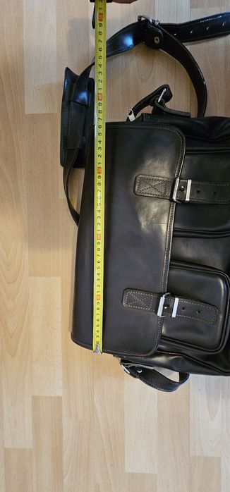 Torba podróżna lub na laptopa, gróba skóra