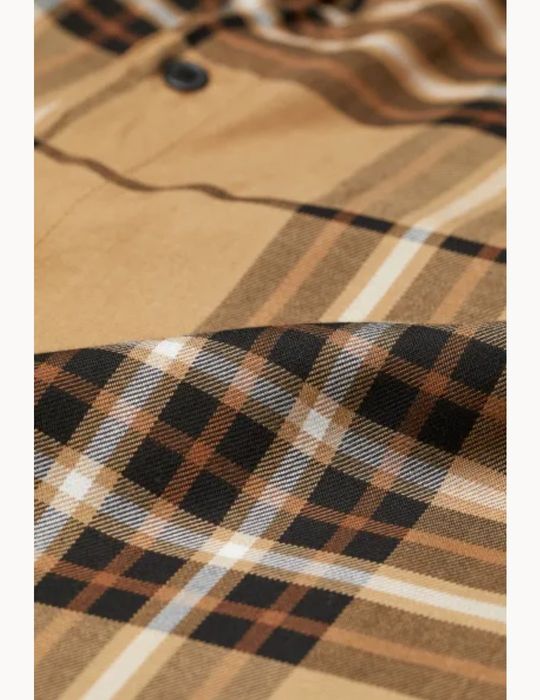 Сорочка  класична чоловіча H&M підліткова нова в клітинку віскоза