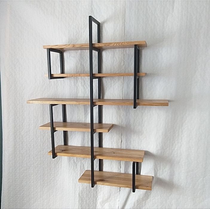 Półka loft indriustial dąb