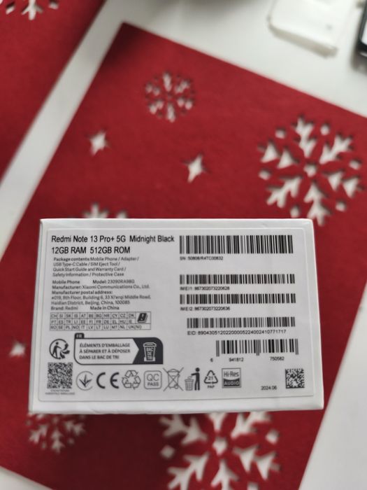 XIAOMI Redmi Note 13Pro+5G 12GB RAM/ 512GB ROM
