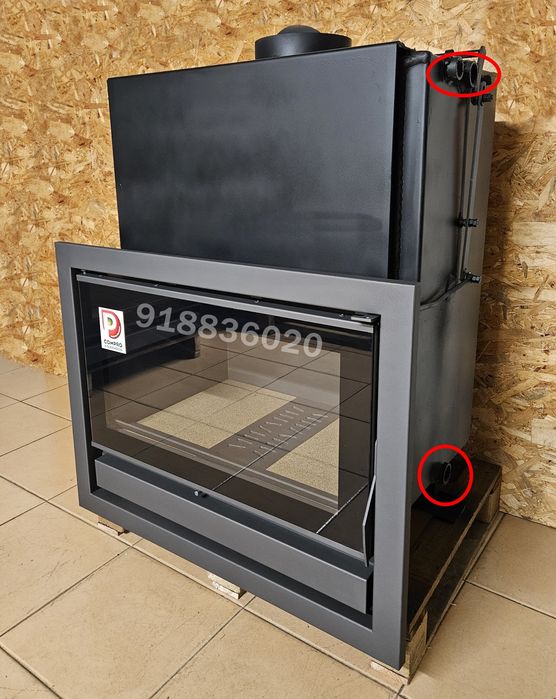 Recuperador Calor 90cm - 32kw Aquecimento Central NOVOS - até 180 Elementos