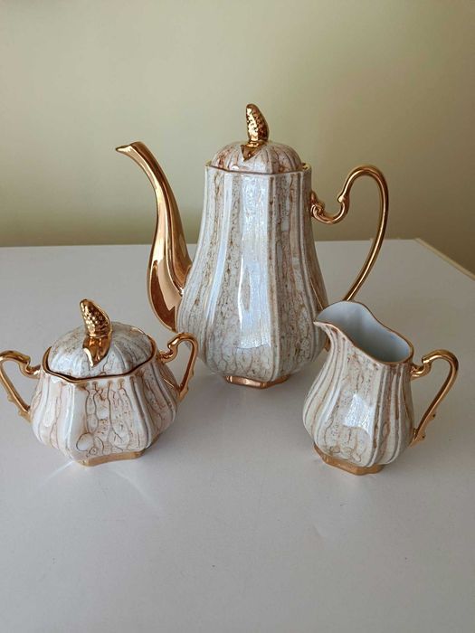Conjunto Café pintado à mão