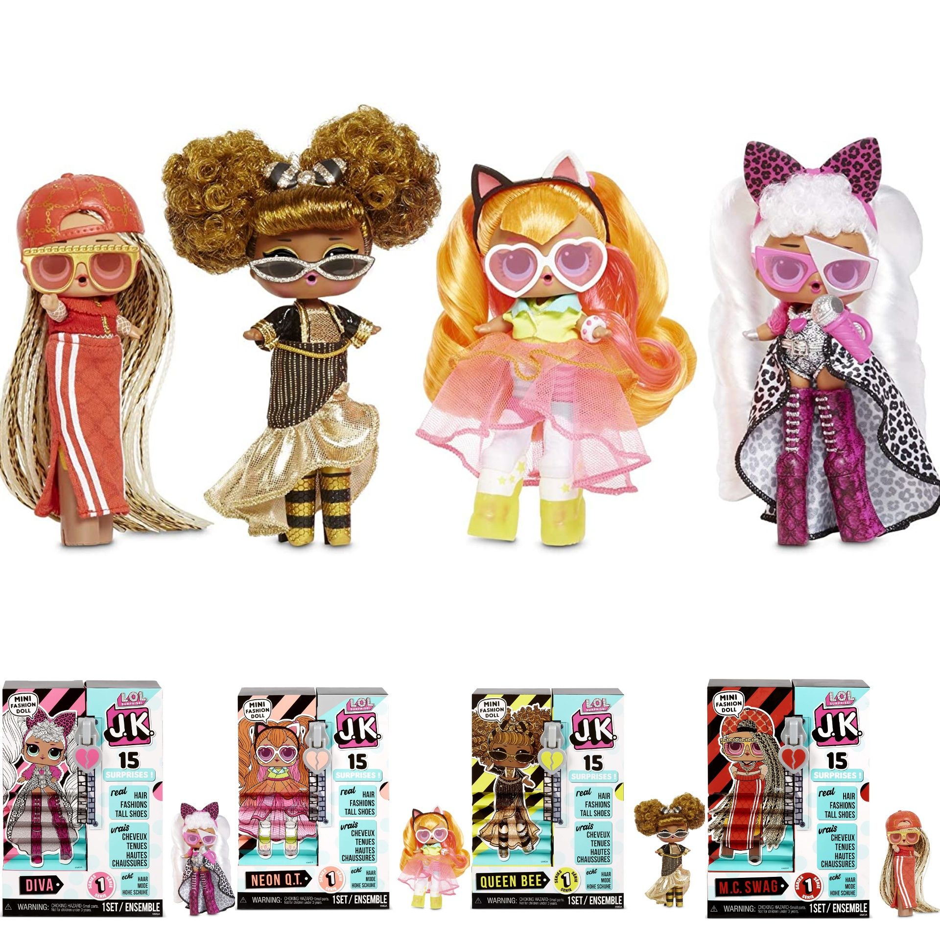 Кукла лол lol surprise jk Mini Queen Bee Diva Neon Swag оригинал MGA ...