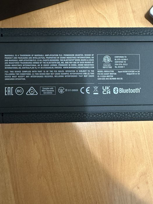 Портативні колонки Marshall Emberton II Black and Brass