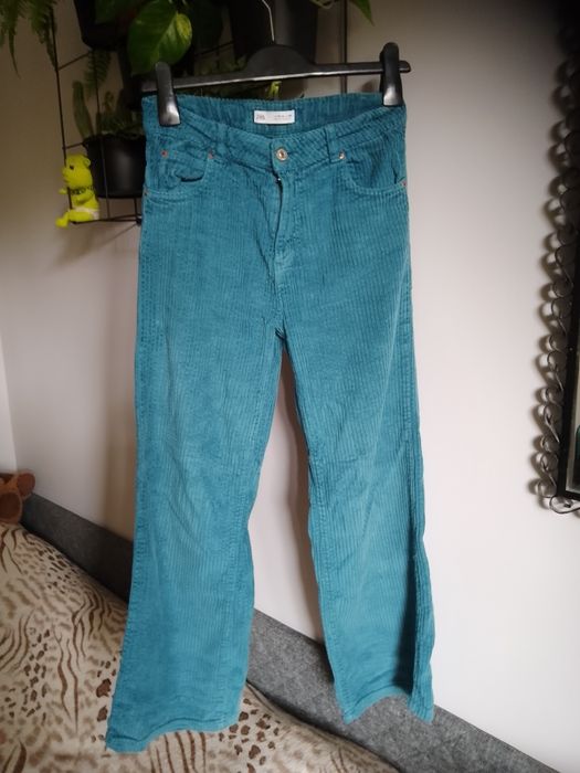 Spodnie Zara sztruks 164
